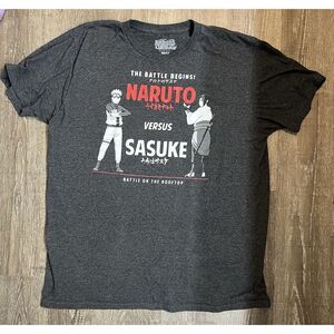 Naruto Versus Sasuke T-Shirt- Ripple Junction 2002-2007 - Size XL - Spencer